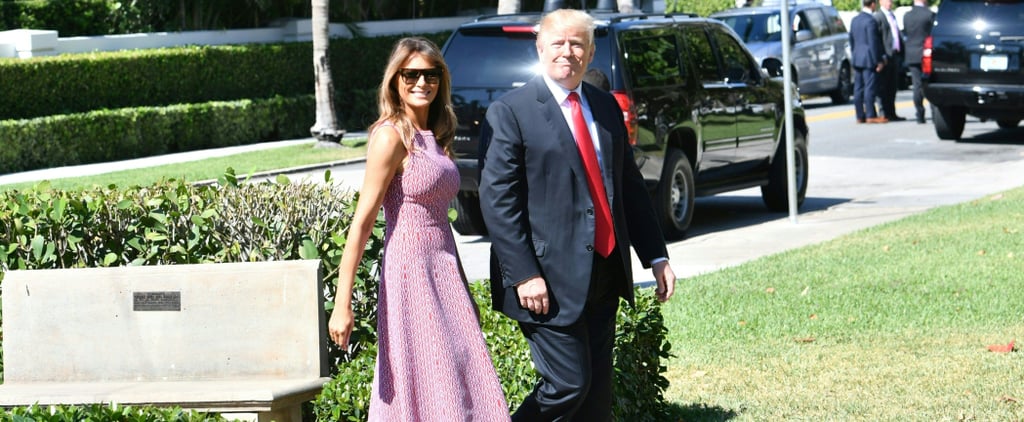 Melania Trump Pink Dress on Easter 2018