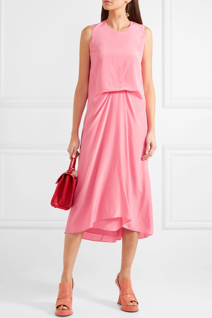 Sies Marjan Lottie Pick Up Silk Crepe De Chine Midi Dress | Victoria ...