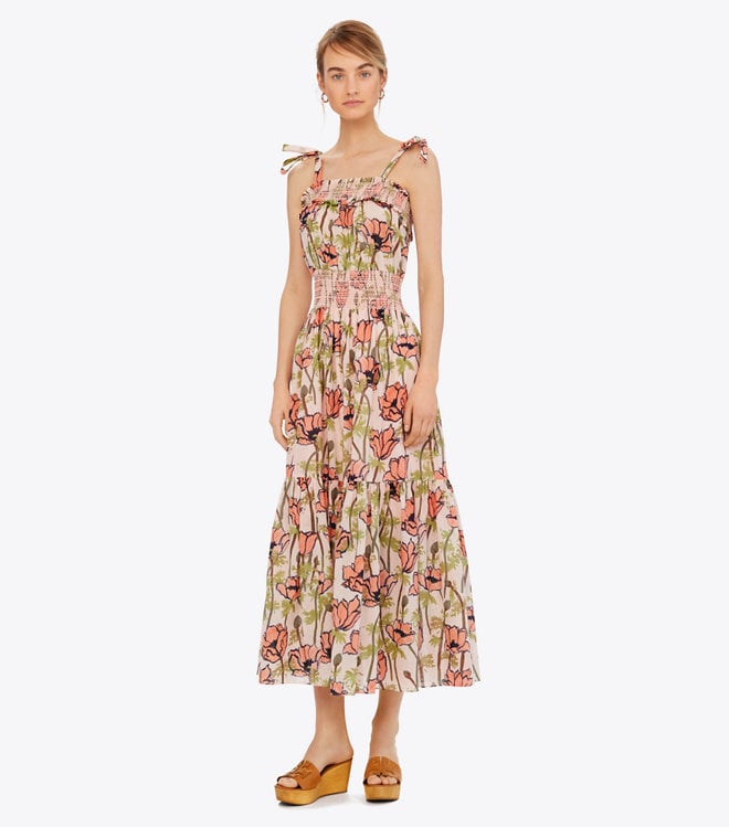 Tory Burch Printed Cotton Maxi Dress | Every Swimsuit, Sundress, and Sandal  We're Buying This May | POPSUGAR Fashion Photo 24