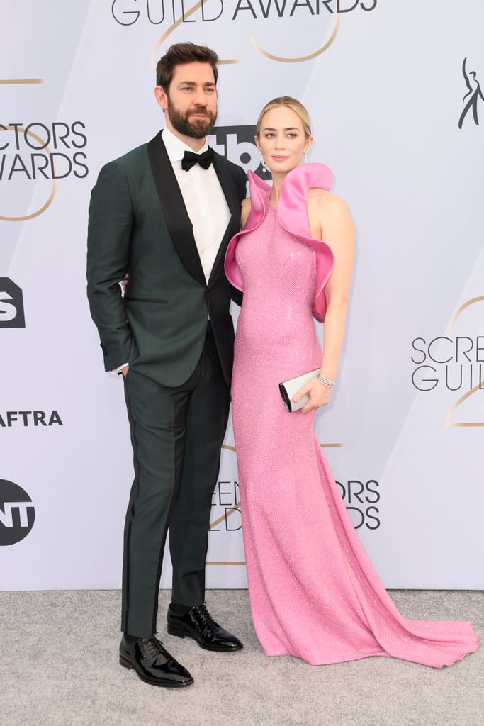 Emily Blunt Pink Dress at the SAG Awards 2019