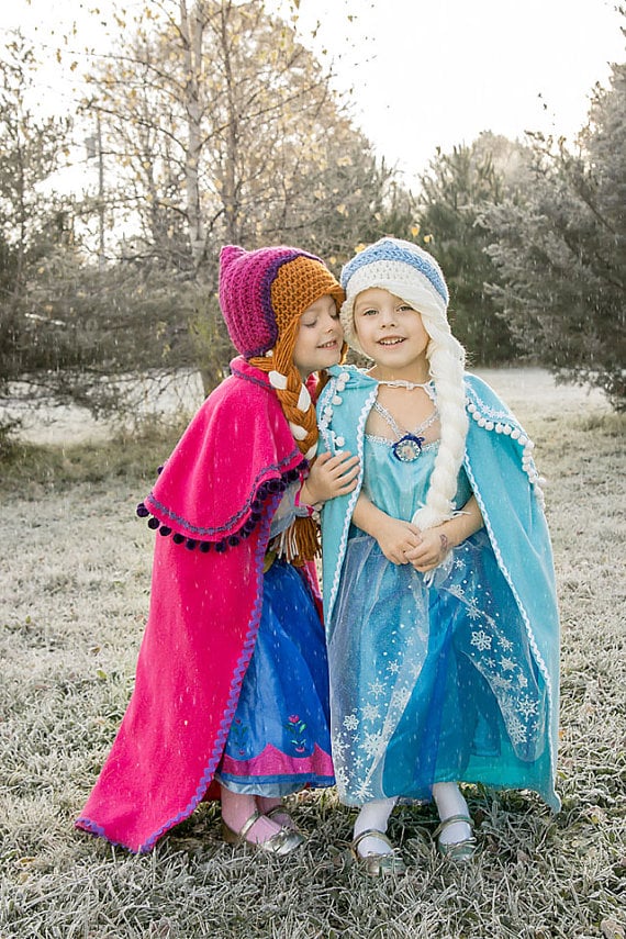 You've gotta be knit-in' me! These Crocheted Anna and Elsa Hats ($24 each) are warm enough to prevent frozen hearts all throughout Arendelle this Halloween.