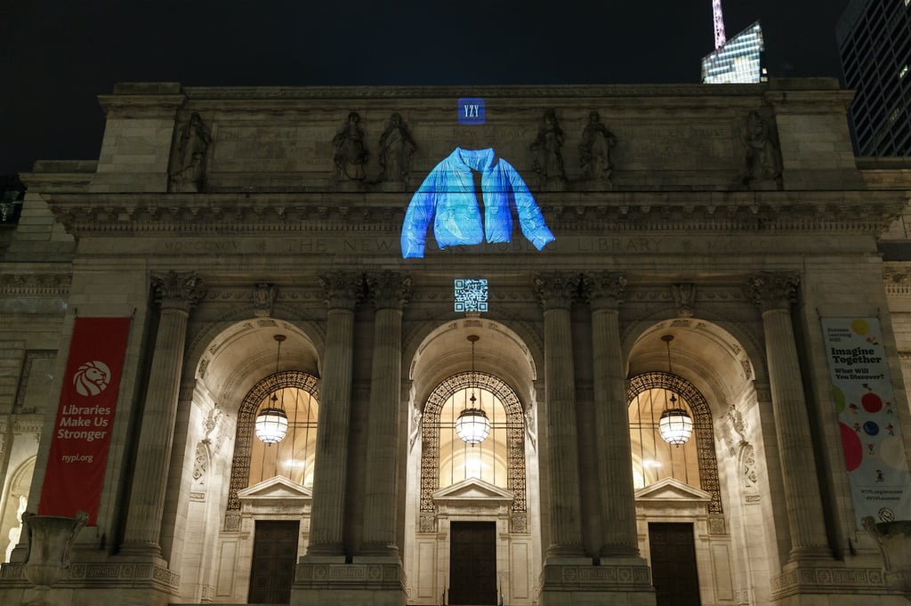 Yeezy x Gap Round Jacket Floating Projection in New York City