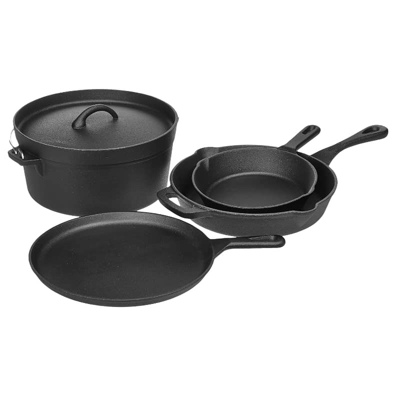 Clearance sale $19.9 in 2023  Cast iron cookware set, Cookware set, Cast  iron cookware