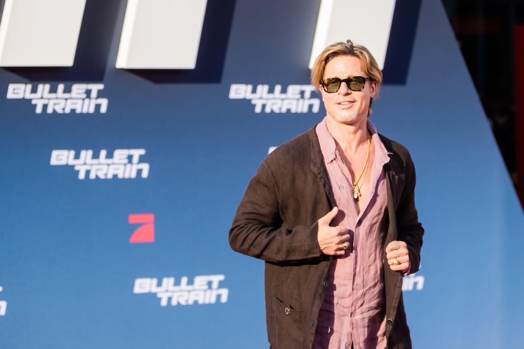 Brad Pitt Wears Linen Skirt to Bullet Train Premiere: Photos