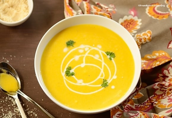 Sopa Cremosa de Abóbora