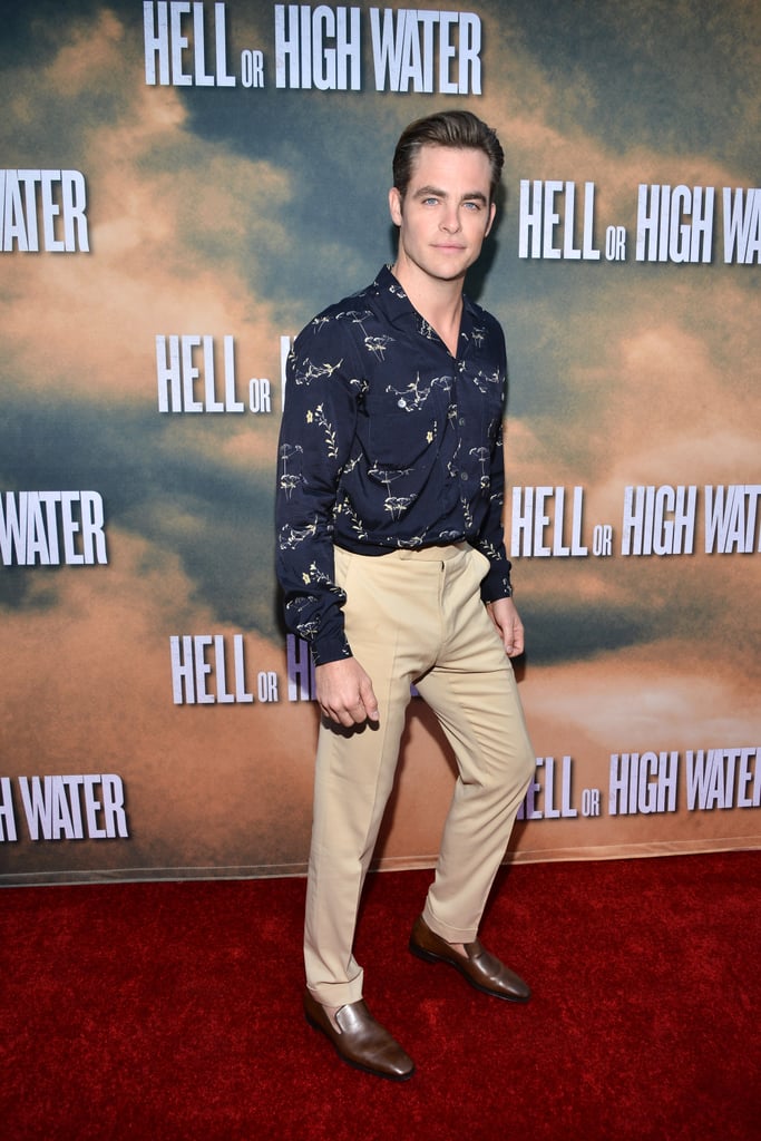 Chris Pine Wearing High-Waisted Pants on the Red Carpet 2016