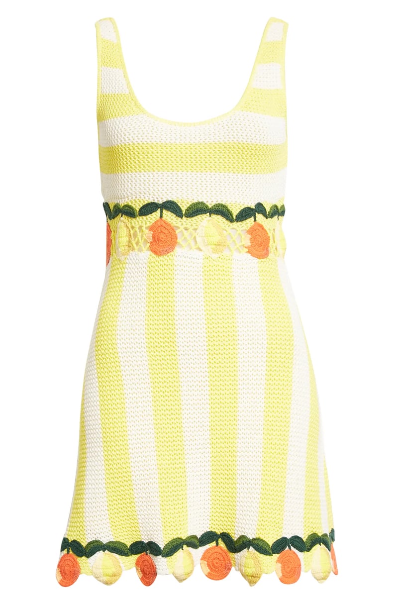 A Crochet Dress: Staud Vivia Crochet Minidress