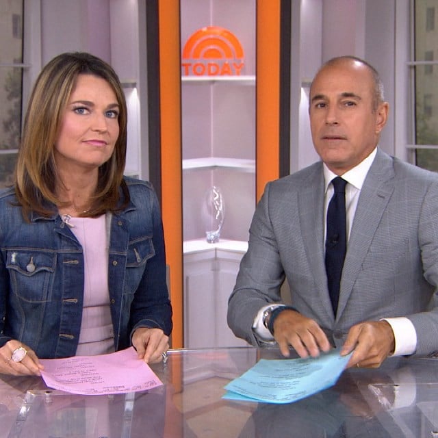 <b>The Today Show</b>'s Matt Lauer and Savannah Guthrie
