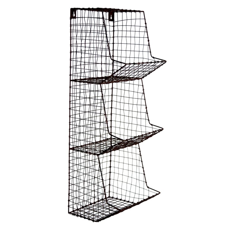 Wire Wall 3 Storage Bin Walmart Farmhouse Decor POPSUGAR Home Photo 5