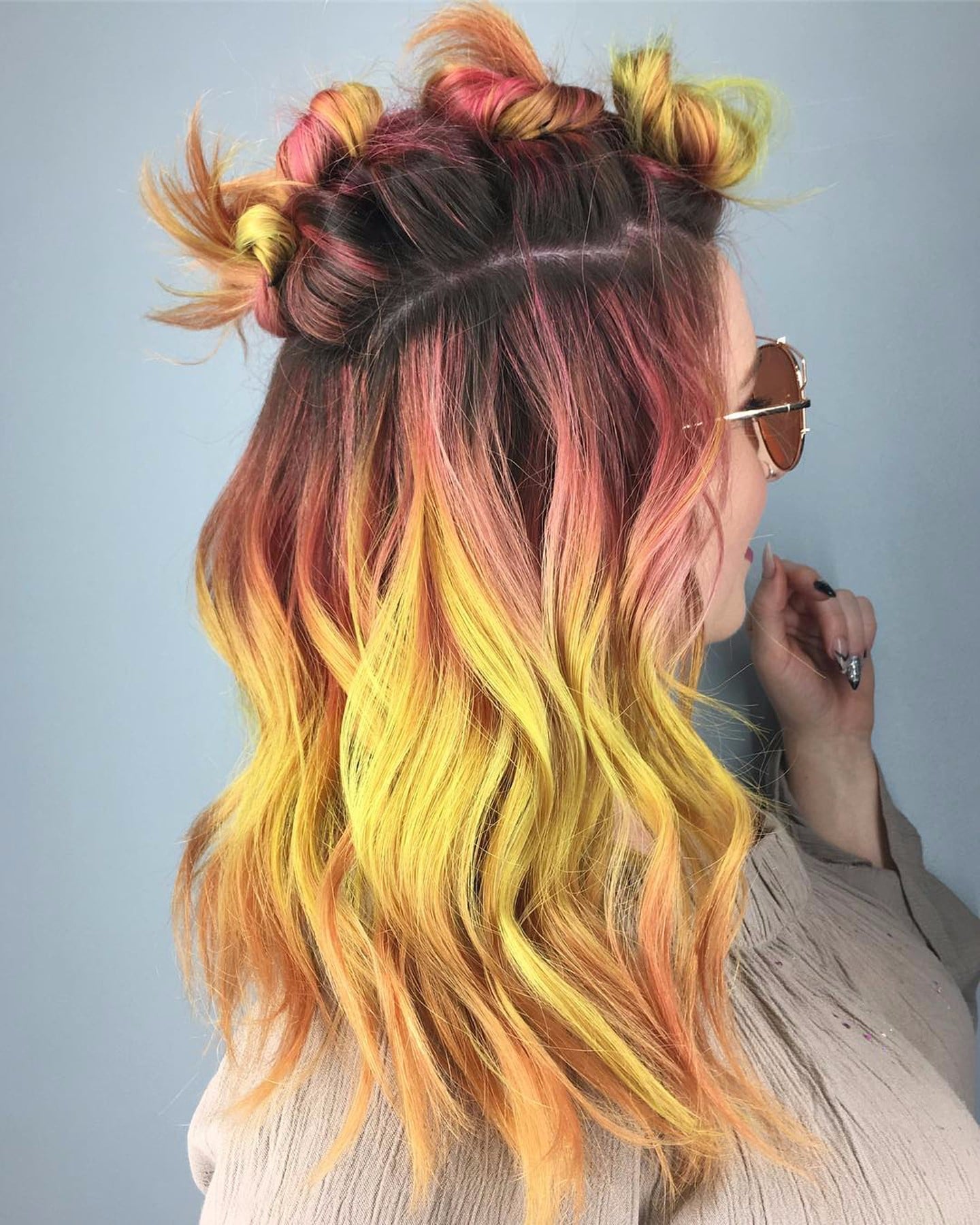 Fall Leaves Hair Color