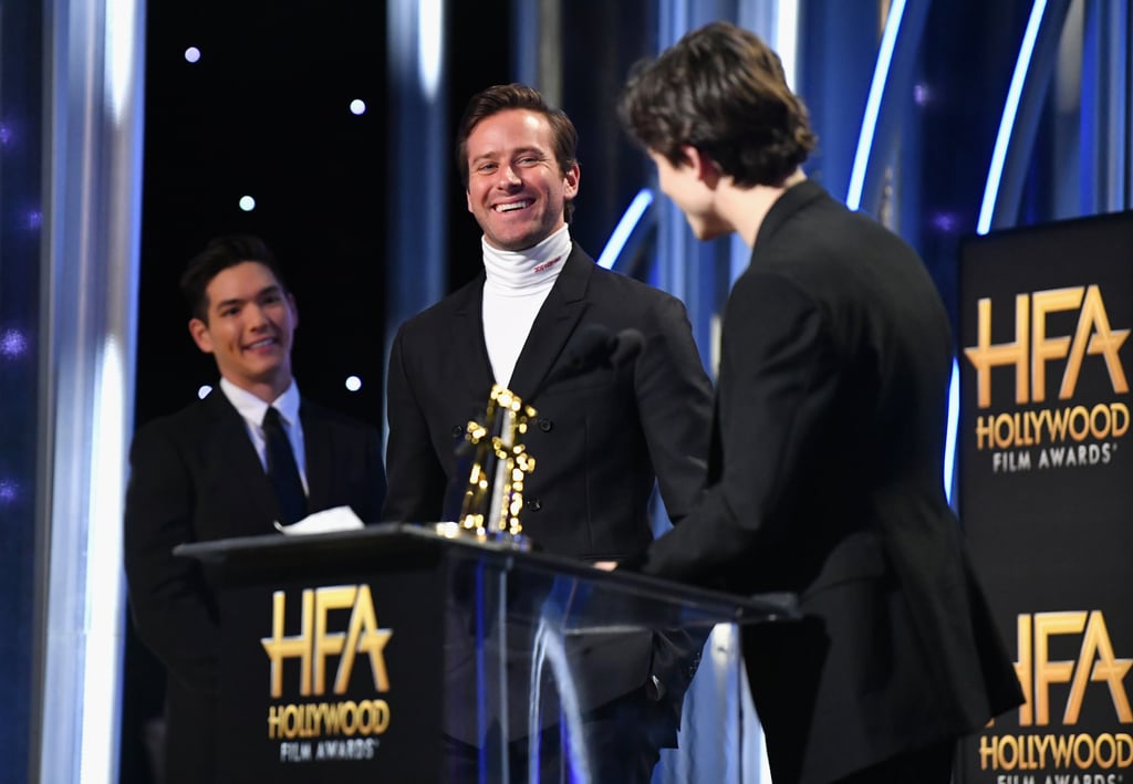 Timothée Chalamet and Armie Hammer at Hollywood Film Awards