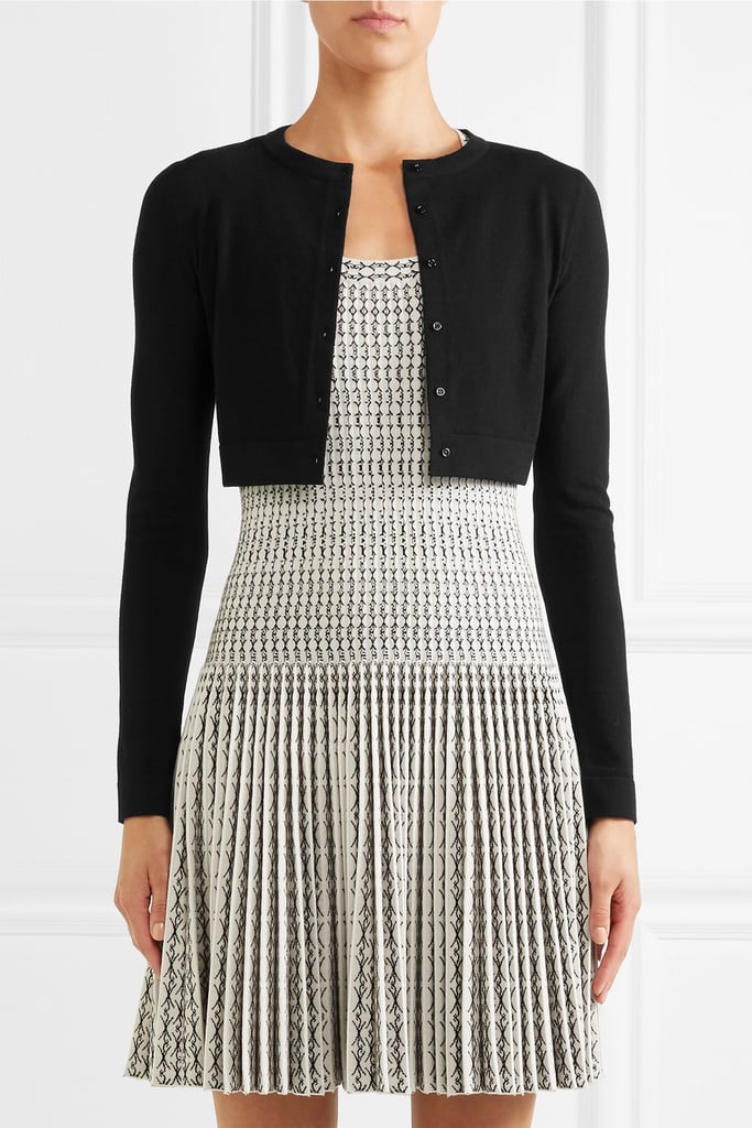 Alaïa Cropped Wool-Blend Cardigan