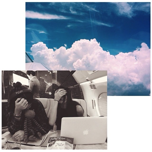 The sisters snapped more photos during their plane ride.
Source: Instagram user kyliejenner