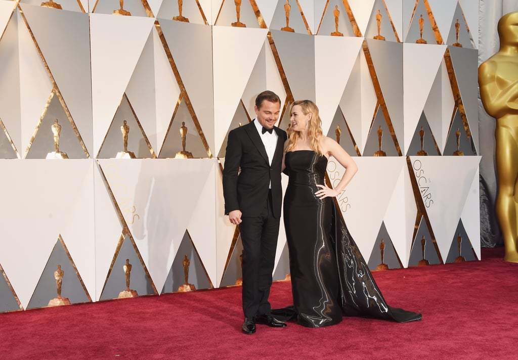 Leonardo DiCaprio and Kate Winslet at the Oscars 2016