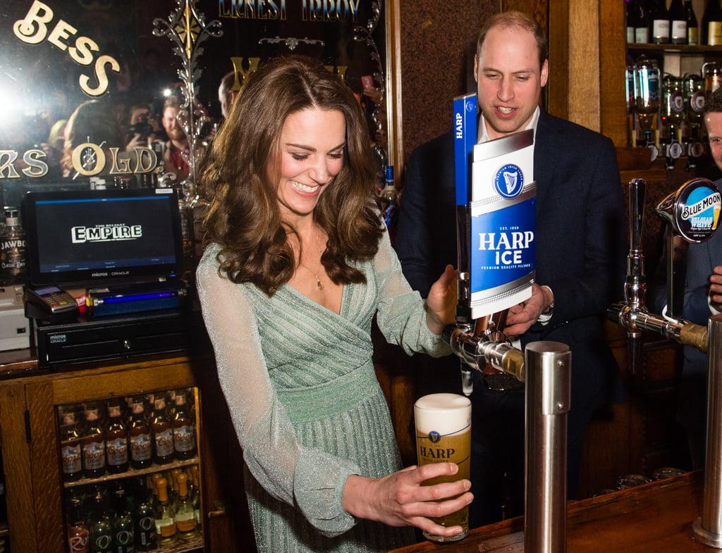 Prince William and Kate Middleton Serve Beers in Belfast