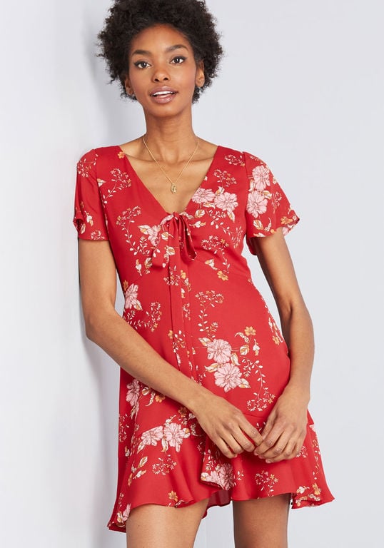 Reflections of Romance Floral Dress Perfect For Petite Frames