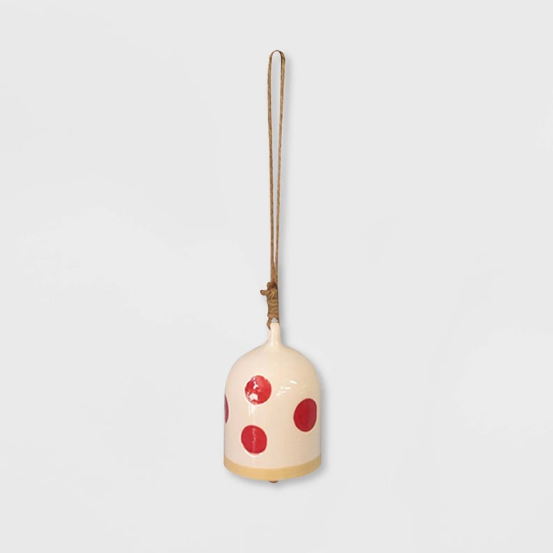 Ceramic Red Polka Dot Bell Chime