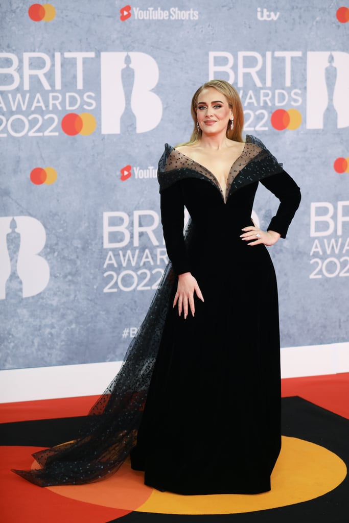 Adele Wears an Armani Dress at the 2022 BRIT Awards