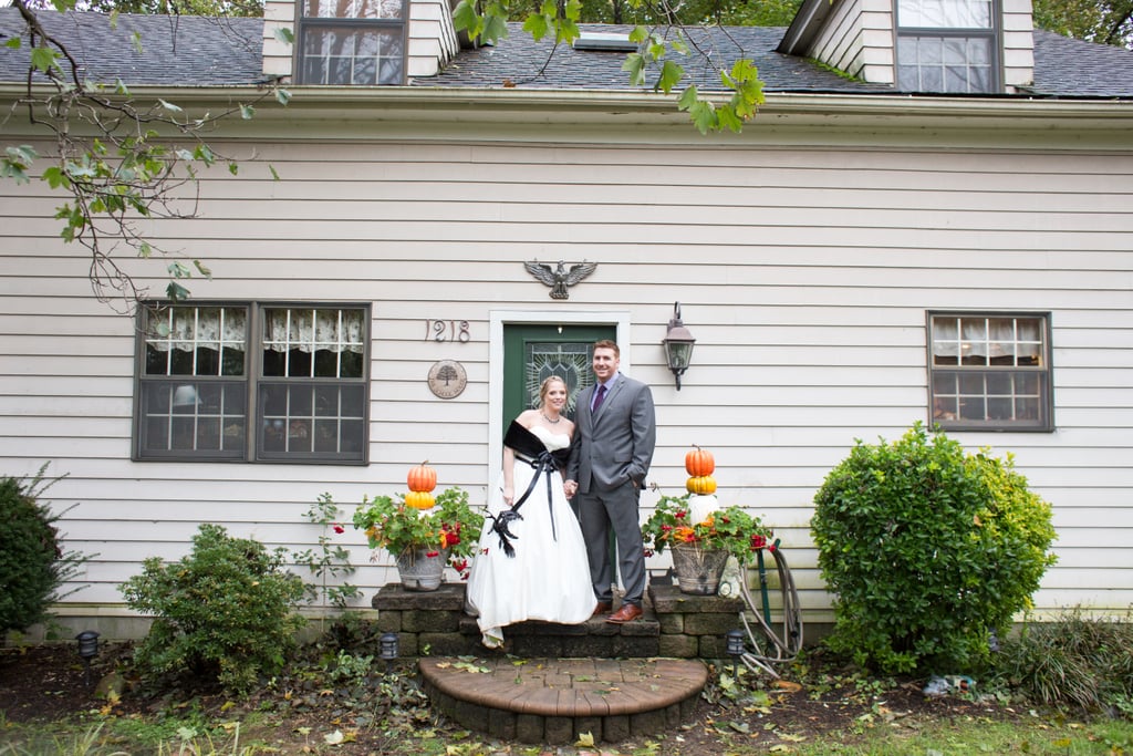 This Backyard Wedding Had Charming Rustic Halloween Decor