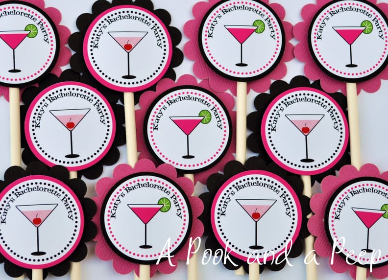 Cocktail Cupcake Toppers