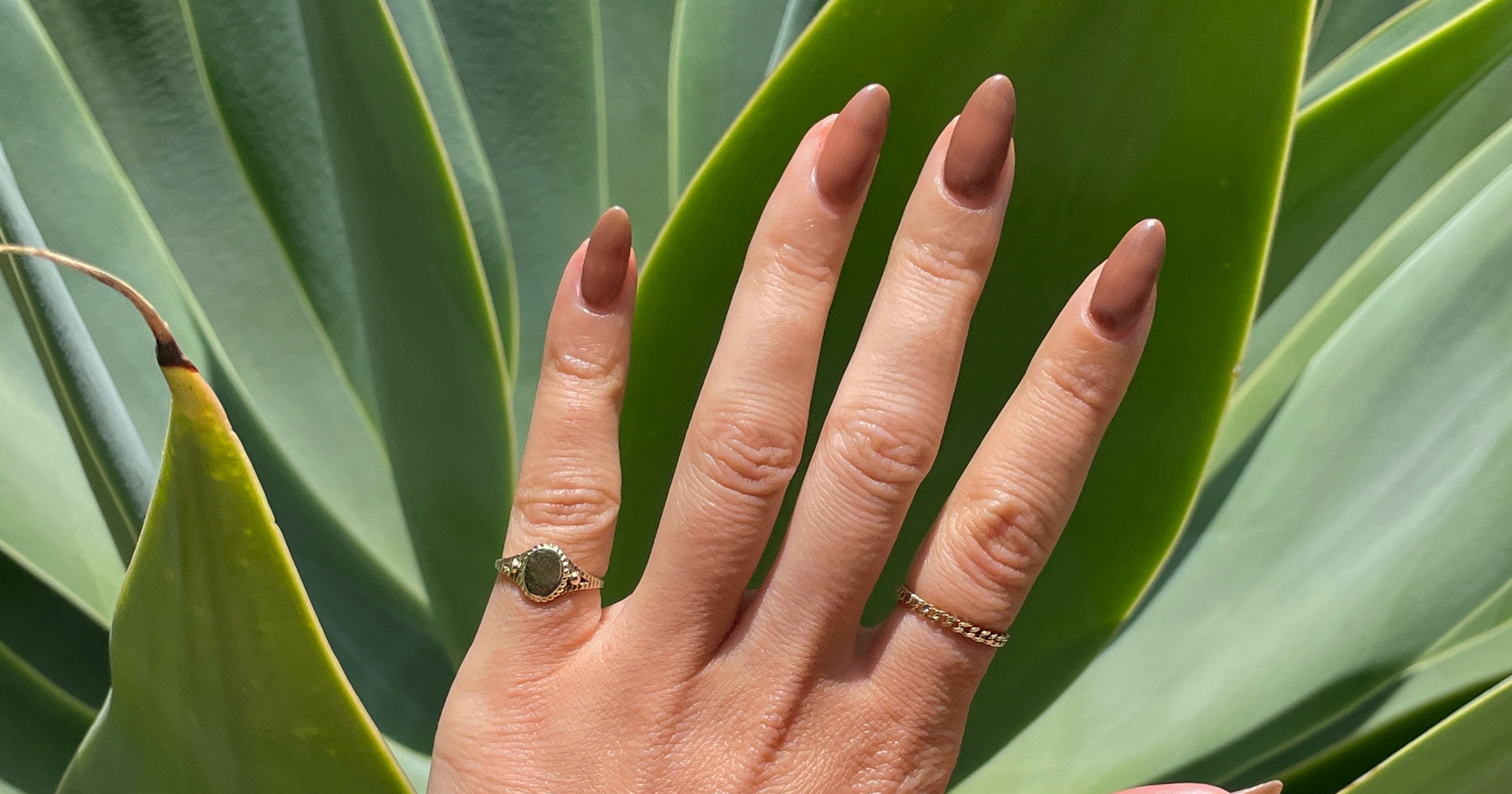 I Tried Chocolate-Milk Nails: See Photos