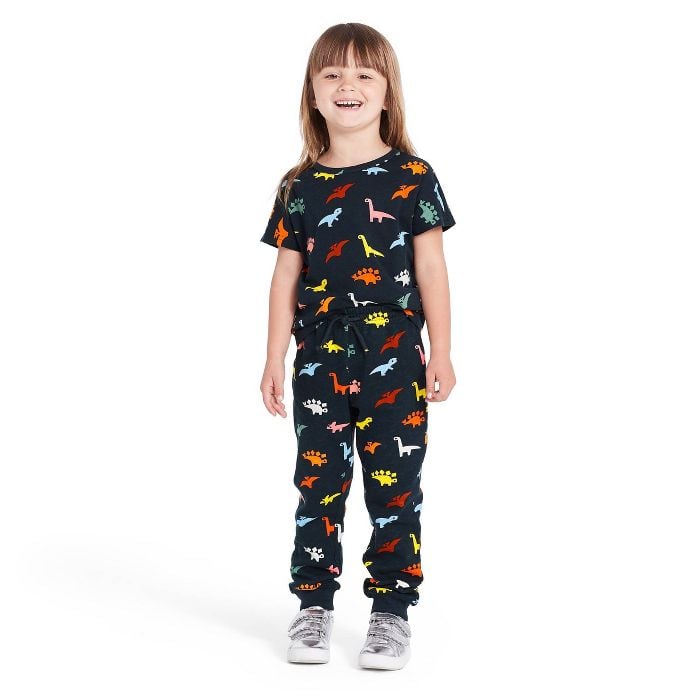 Dinosaur Design: Toddler Dino Print Jogger Pants