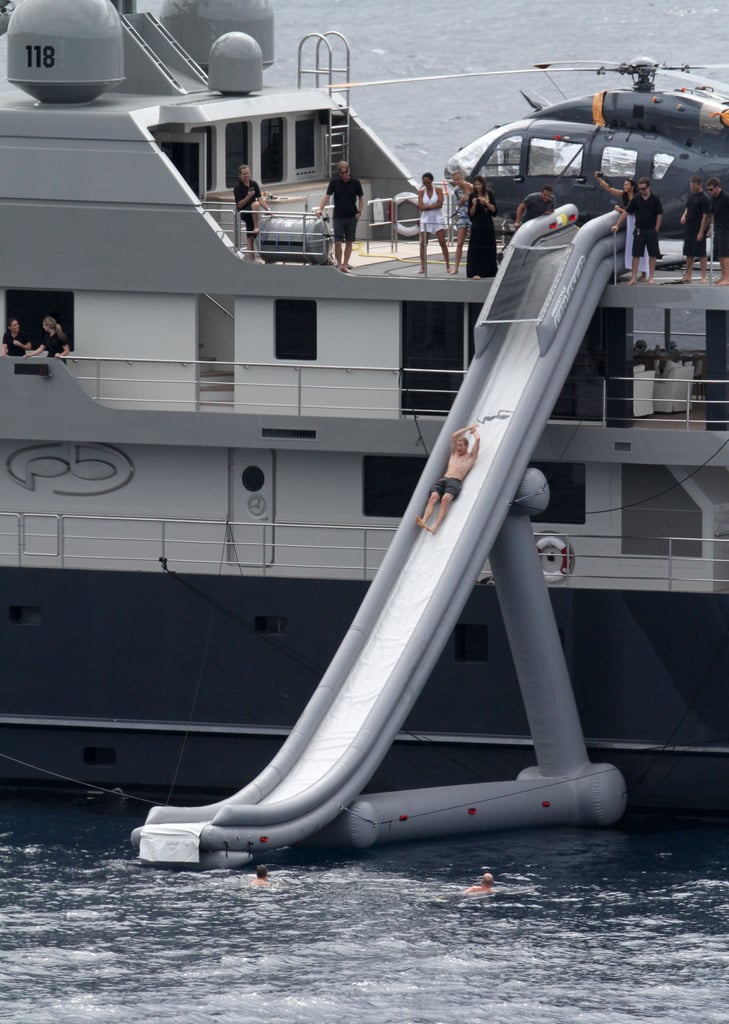 Celebrities: Shoot Down Waterslides in the Middle of the Ocean Off Their Yachts