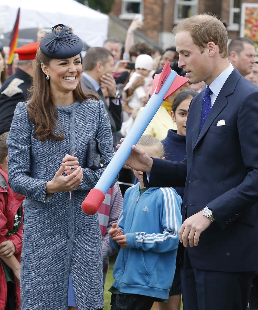 Kate Middleton cracked up while Prince William goofed around on a June 2012 visit to Nottingham, England.