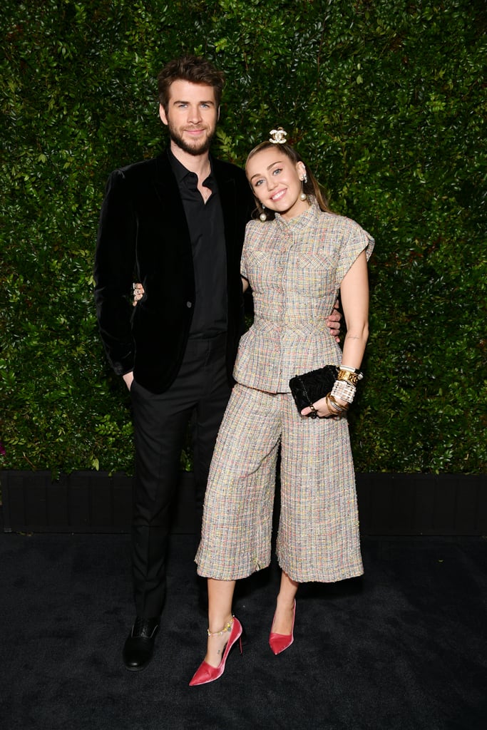 Miley Cyrus and Liam Hemsworth at Chanel Oscar Preparty 2019