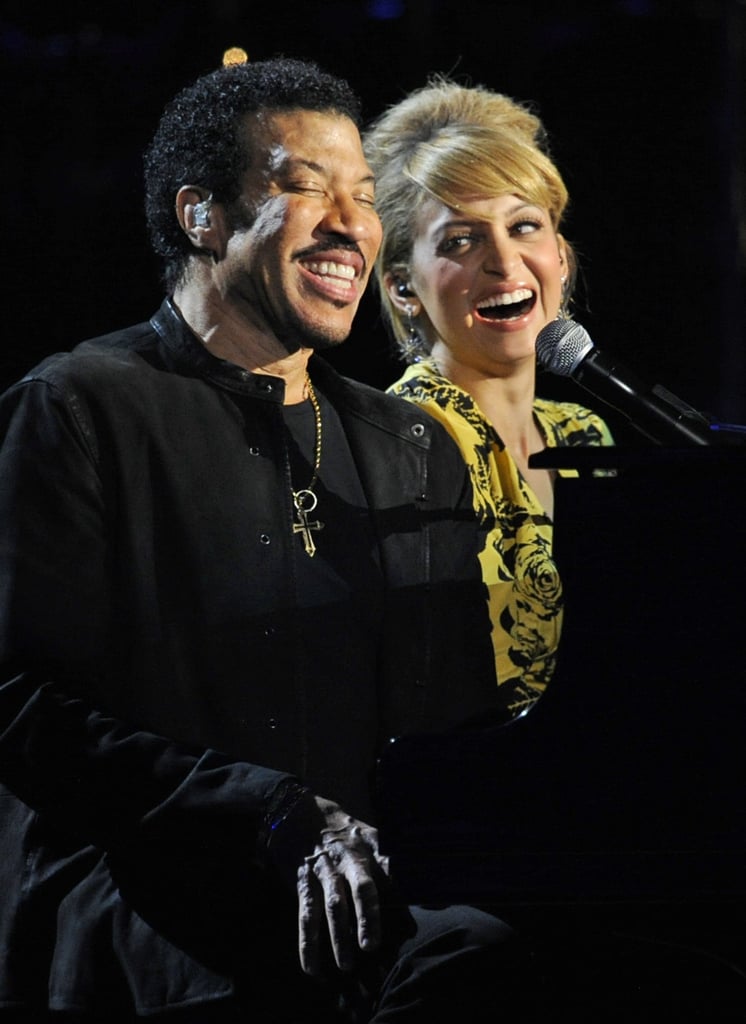 She joined her dad, Lionel, on stage during his special Las Vegas concert in April 2012 — so sweet!