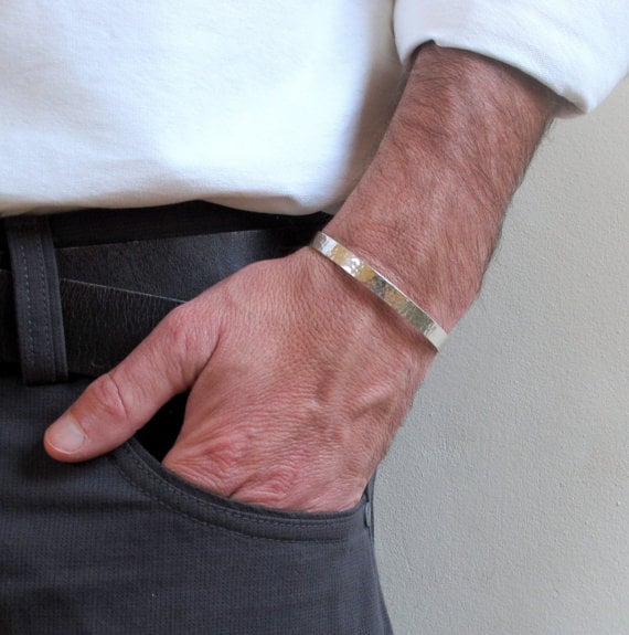 Men's Silver Cuff Bracelet
