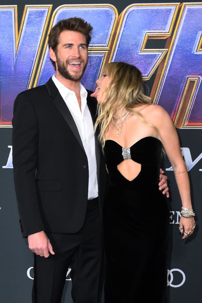 Miley Cyrus Wears Black Dress at Avengers Endgame Premiere