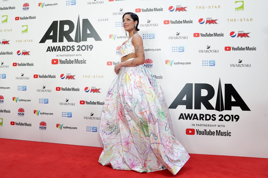 Halsey's Rainbow Dress at the 2019 ARIA Awards