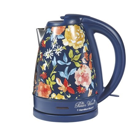 Pioneer Woman 1.7 Liter Electric Kettle Blue/Fiona Floral 
