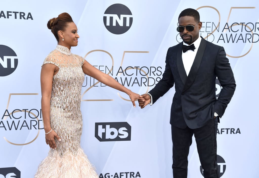 Sterling K. Brown and Ryan Michelle Bathe at 2019 SAG Awards