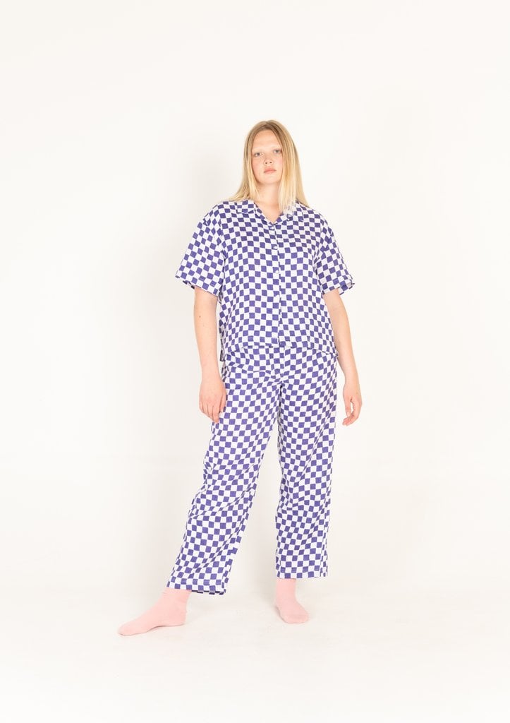Holiday the Label Pyjama Long Set - Check - Blue