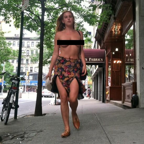 Scout Willis Walking Topless in NYC Protest | Pictures