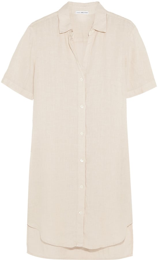James Perse Linen Mini Shirt Dress ($225)