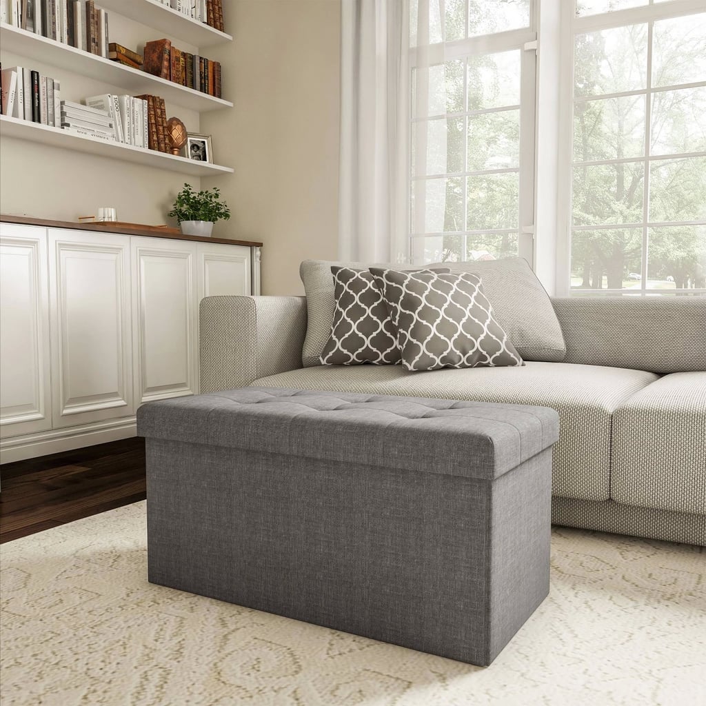 Large Foldable Storage Bench Ottoman