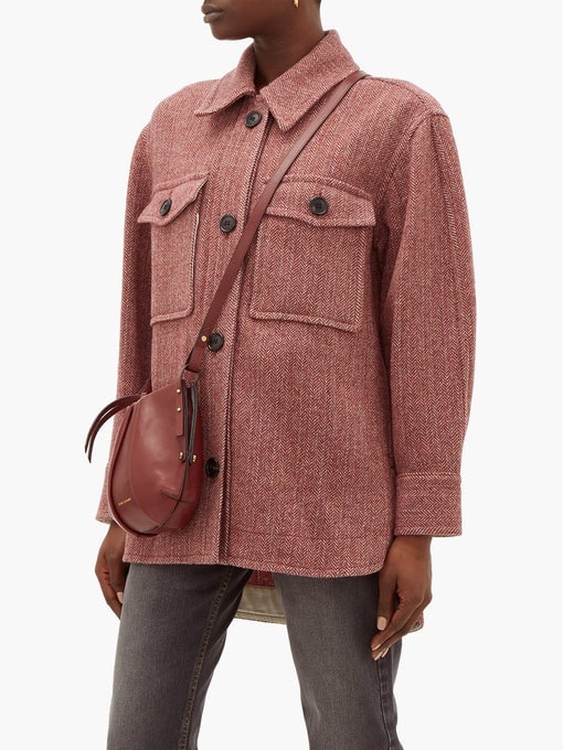 Isabel Marant Étoile Garvey Wool-Herringbone Shirt Jacket