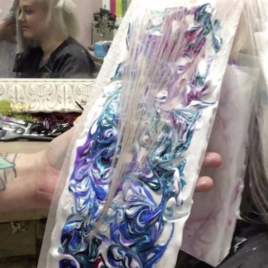 Marbling Hair Dye Technique