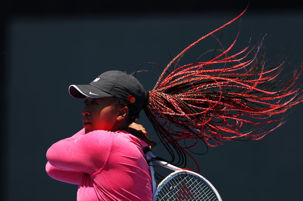 See Naomi Osaka's Red Braids For the Tokyo Olympics