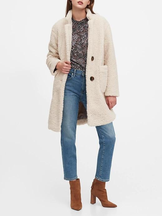 Teddy coat banana clearance republic
