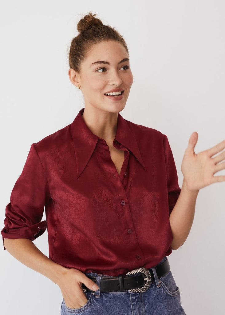 Mango Satin Shirt