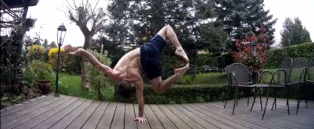 Man Doing One-Handed Handstands