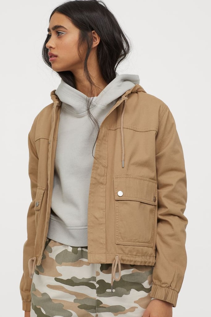 women's short hooded jacket