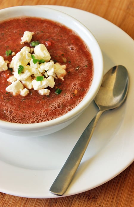 Spicy Watermelon Gazpacho