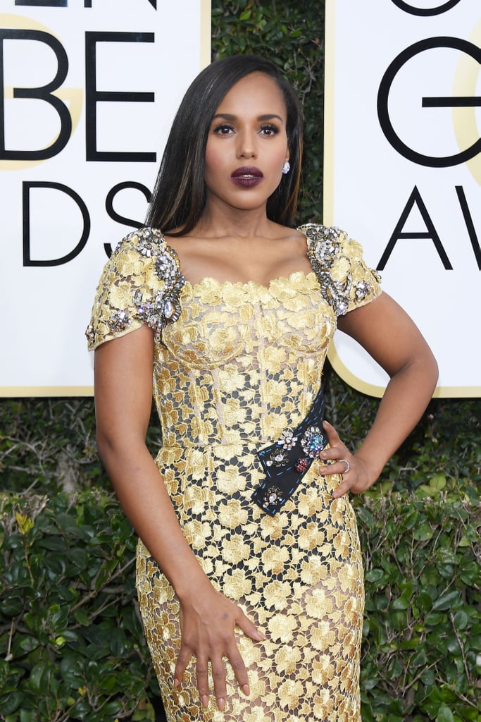 Kerry Wore A Swoonworthy Gold Dress To The Golden Globes In January Pictures Of Kerry