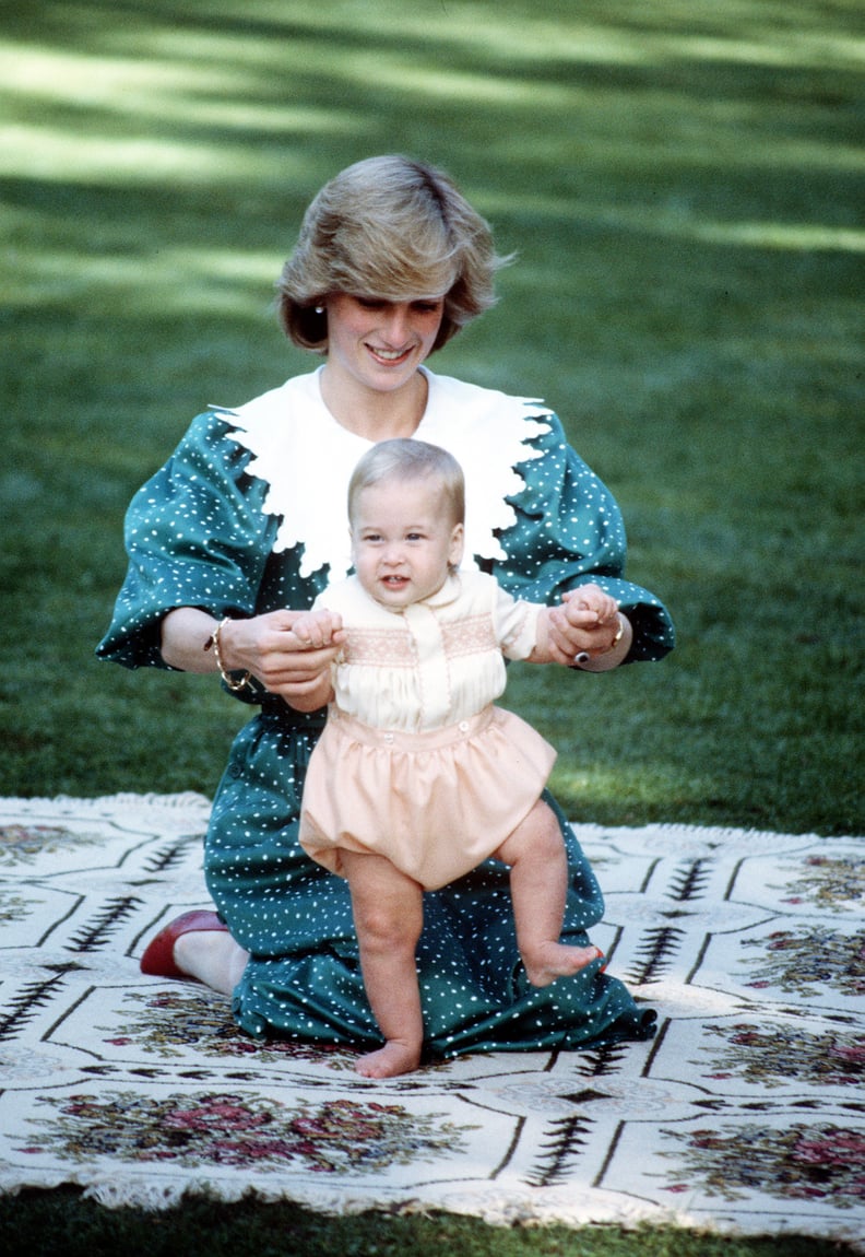 Diana in the Grass With William, 1983