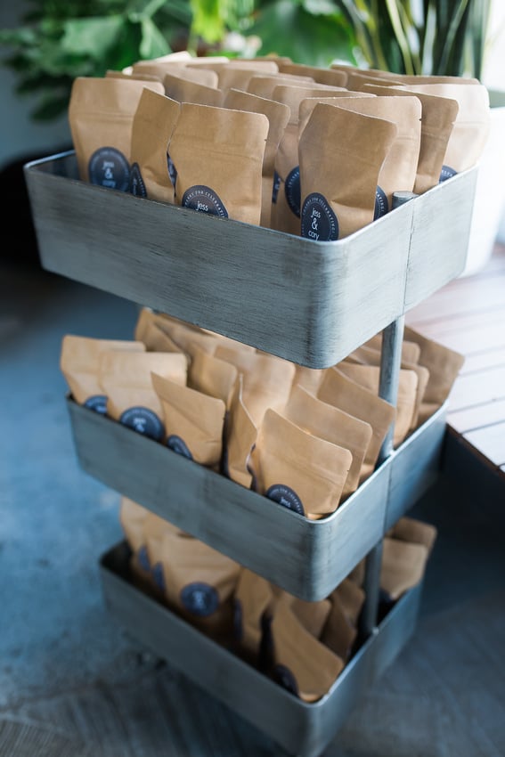 Coffee Shop Wedding Reception